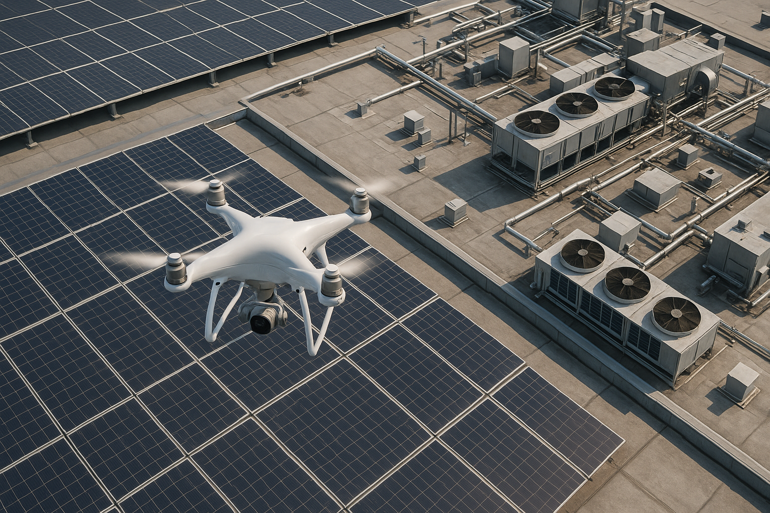 Professional drone industrial asset inspection